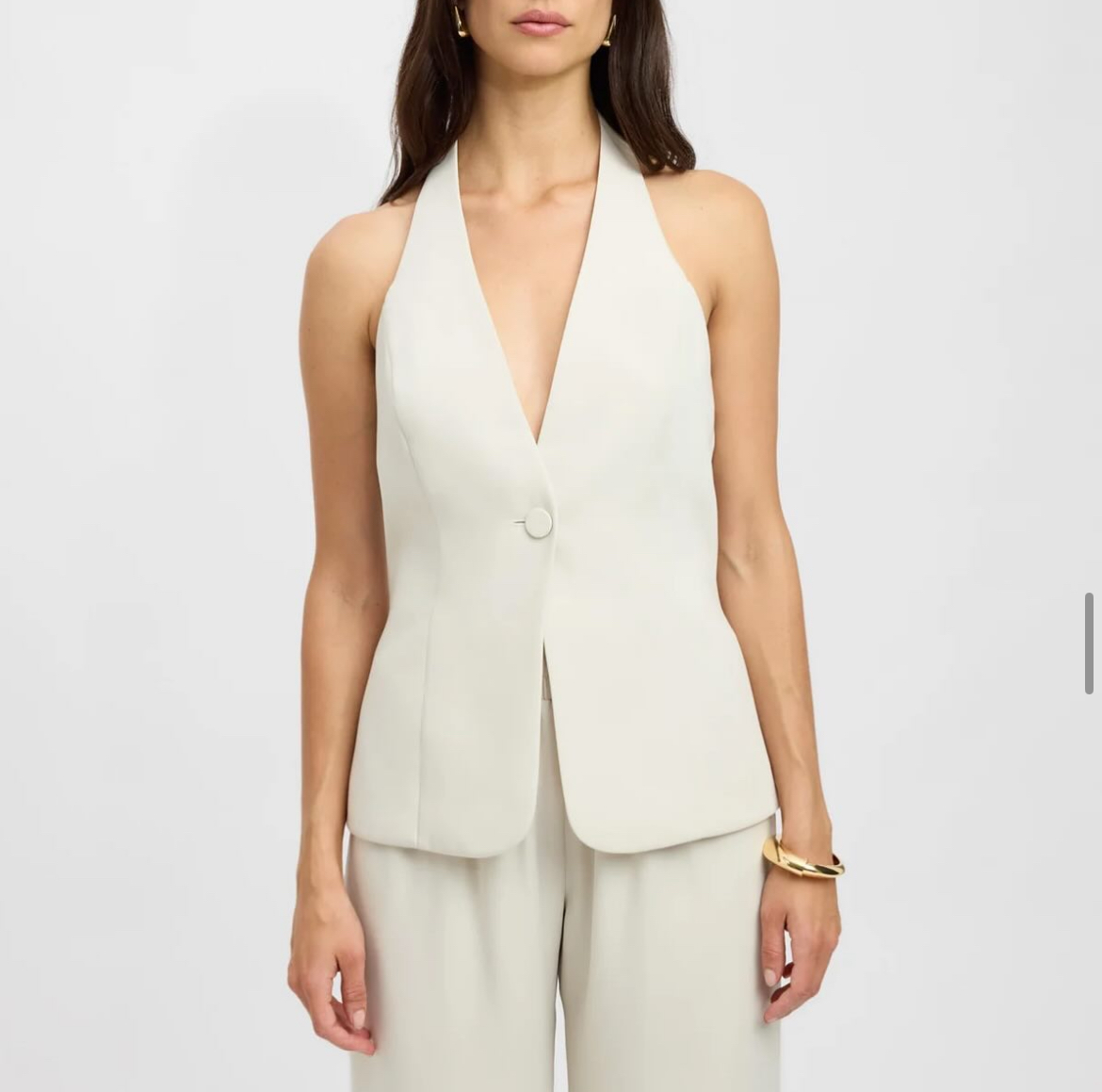 KOOKAÏ Maria Vest Top in Quick Sand 3