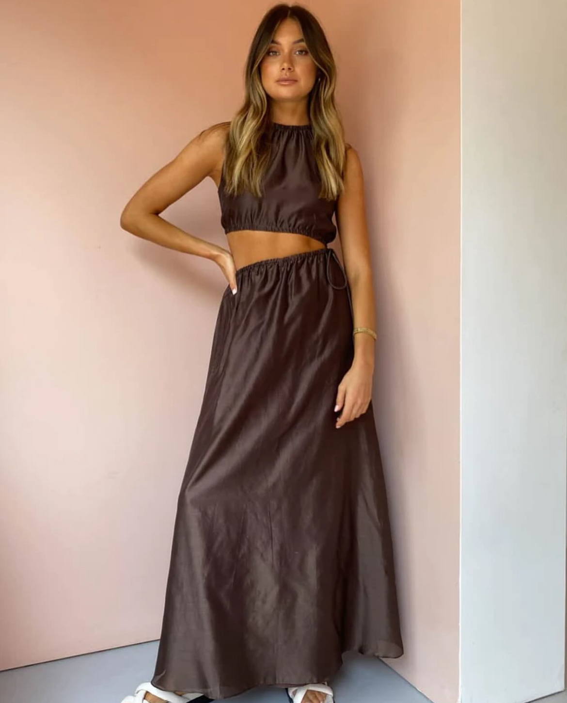 SIR 🤎 Anje Asymetrical Cut Out Dress 2