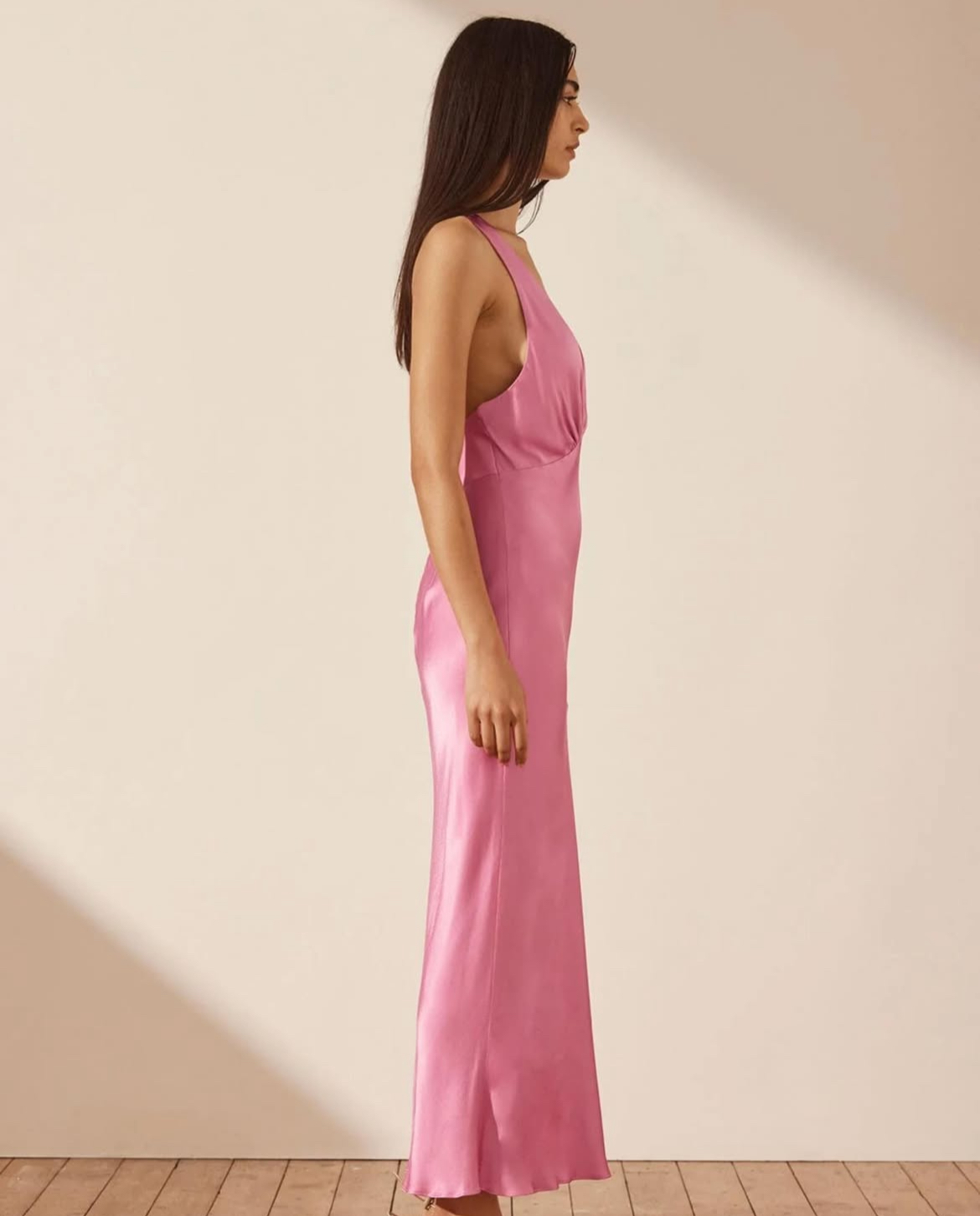 SHONA JOY 🎀 Arienzo Plunged Cross Back Midi Dress 4