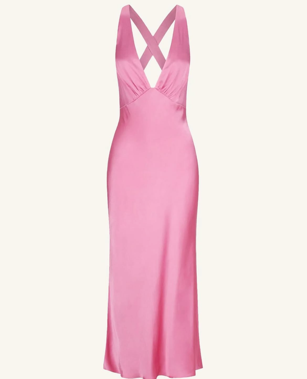 SHONA JOY 🎀 Arienzo Plunged Cross Back Midi Dress 5