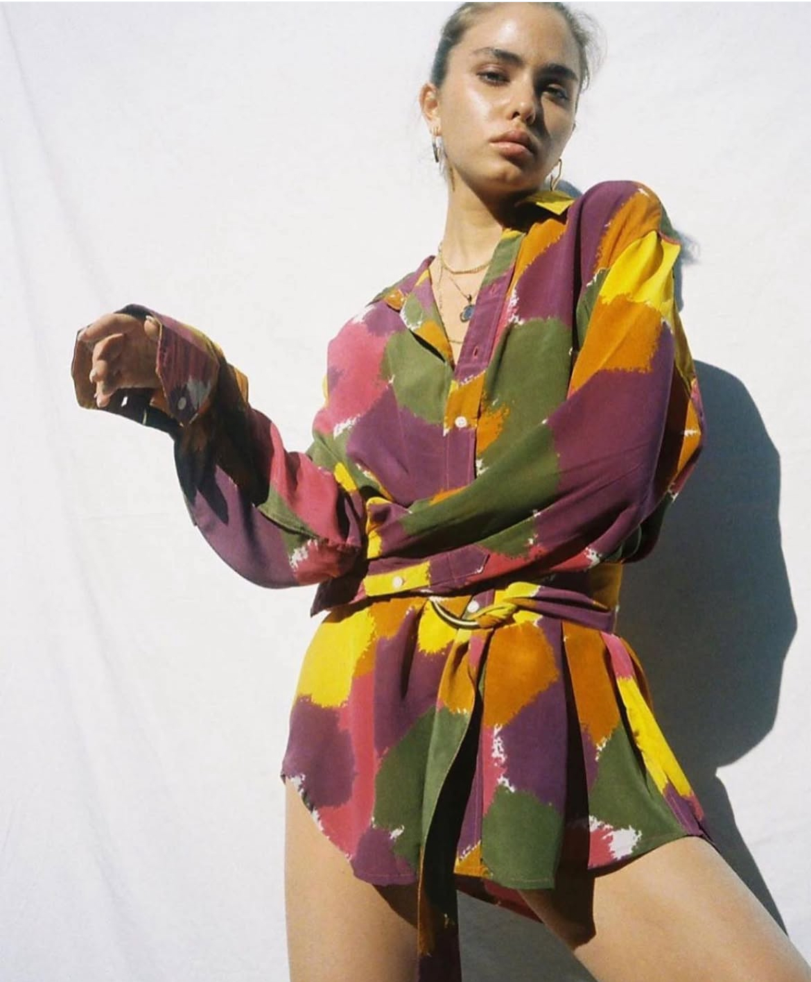 Bamba Swim Titan Shirt Dress in Dry Brush Print 💜
