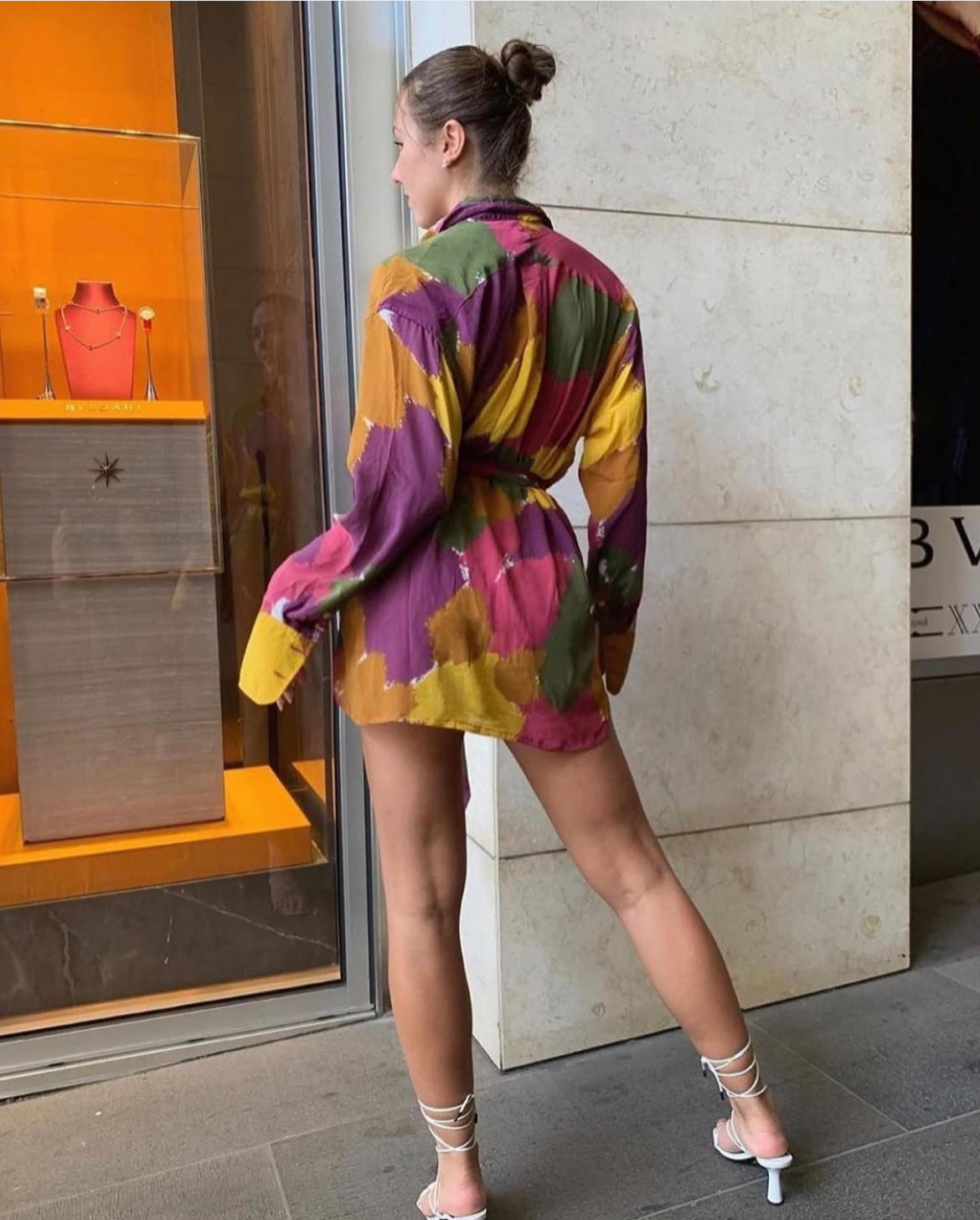Bamba Swim Titan Shirt Dress in Dry Brush Print 💜 2