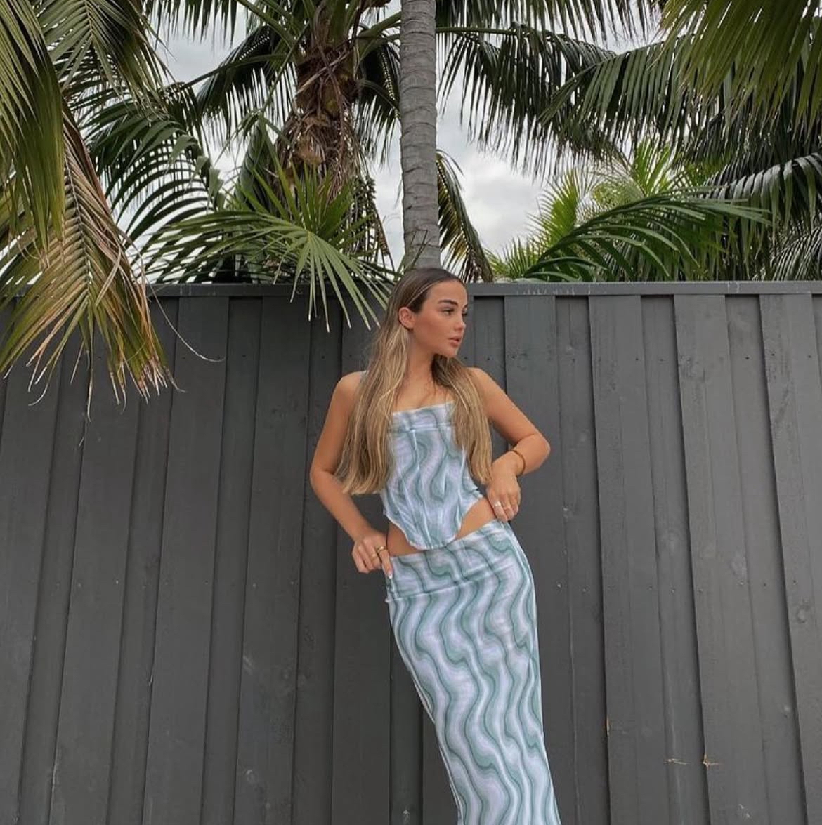 MIAOU Swerve Corset and Midi Skirt 2