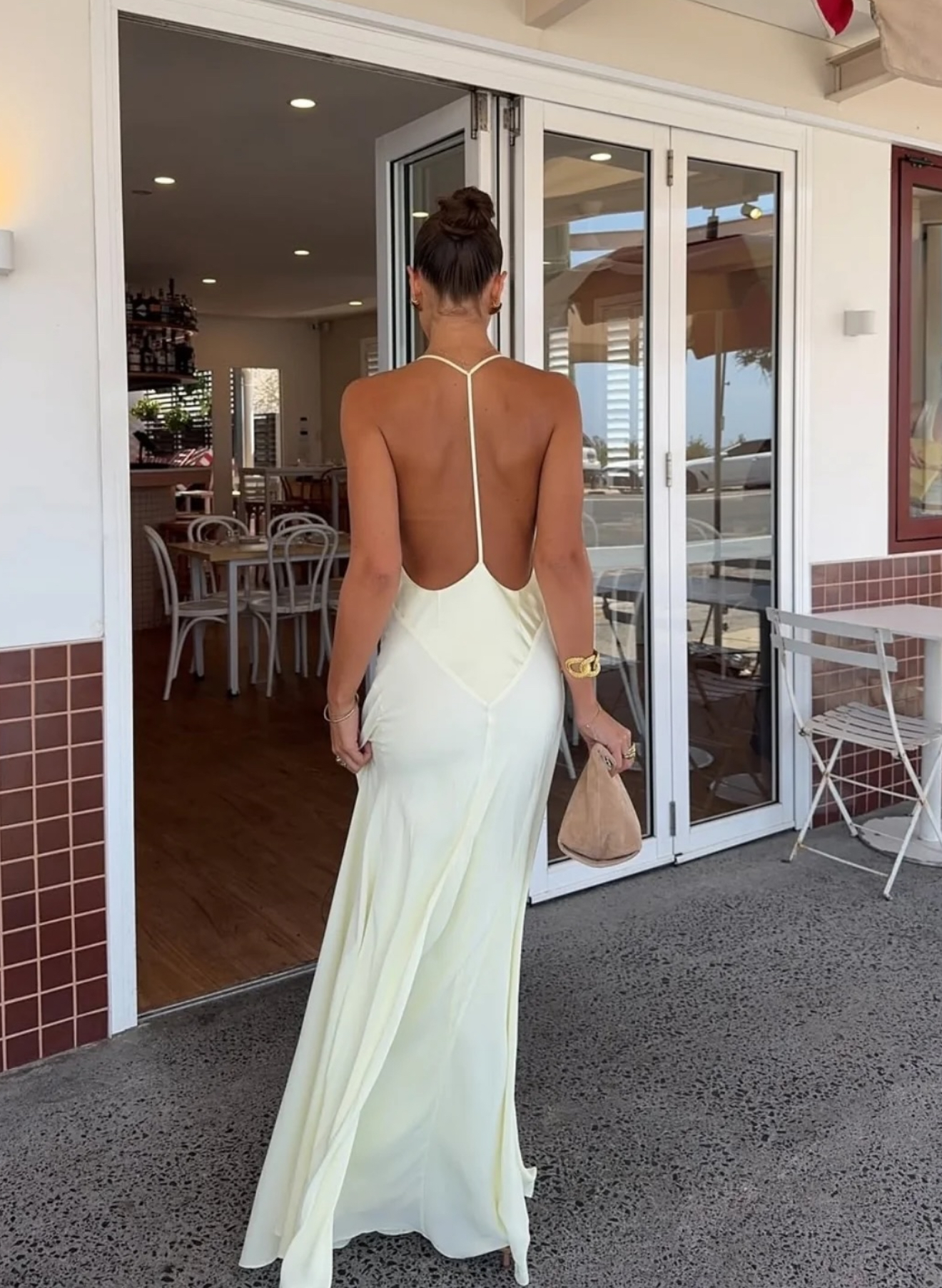 SNEAKY LINK X JAZ HAND V-Neck Maxi Dress 2