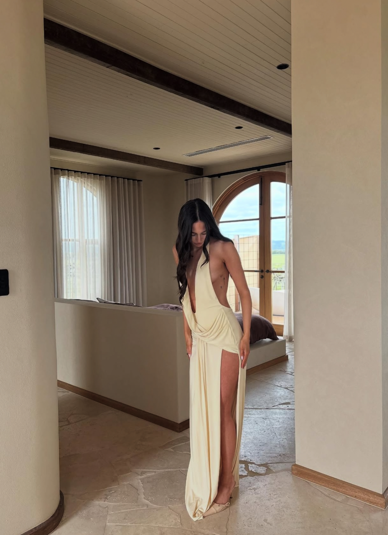 Natalie Rolt Winona Gown in Lemon