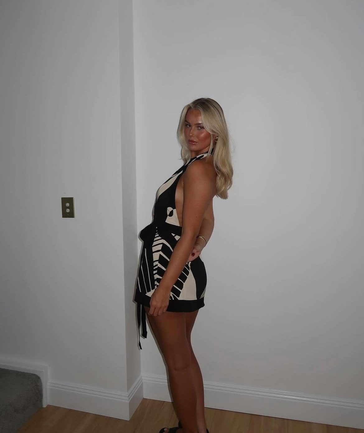 Sir the Label Realisme wrap halter mini dress 3