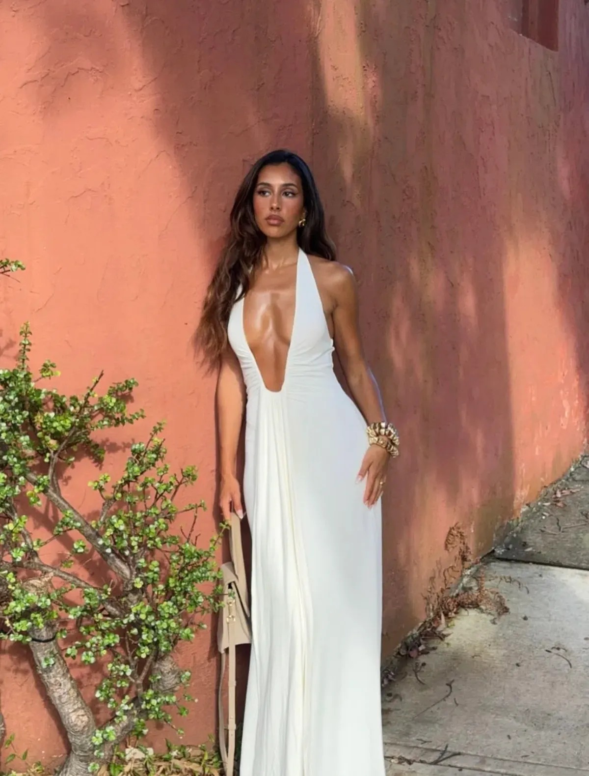 MISHA JENNIFER CUPRO MAXI DRESS 2