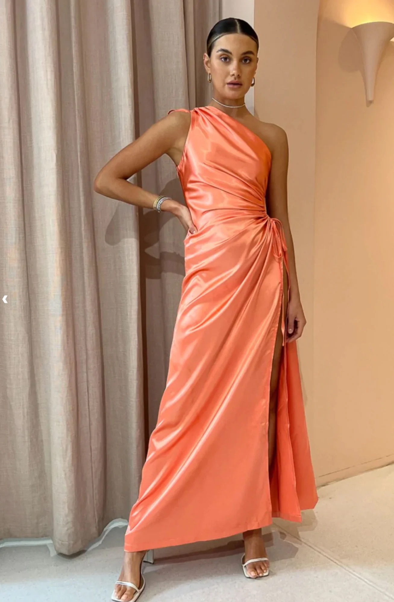 Nour Coral Dress, Sonya Moda