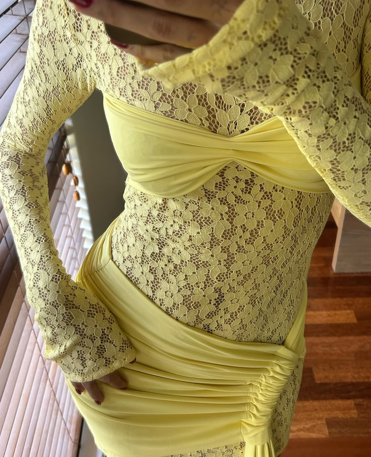 The Deconduarte Ortigia Mini Dress in Baby Yellow 💛 3