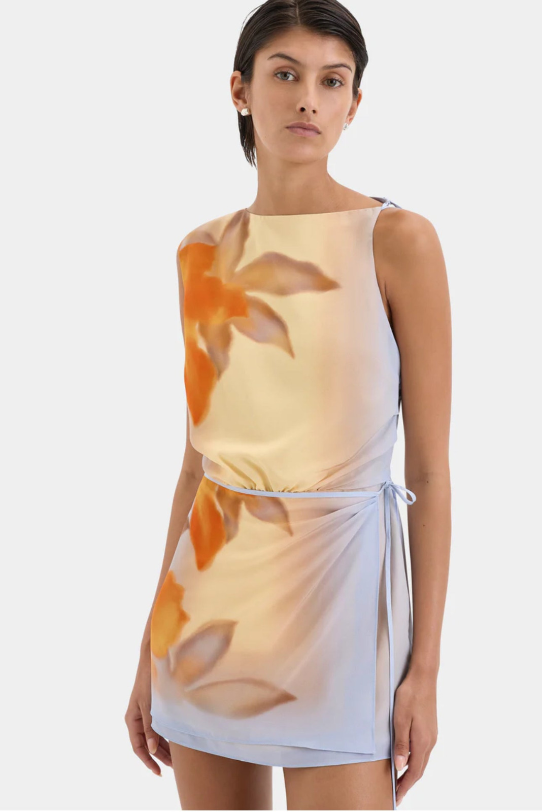 SIR The Label Serene Mini Dress Sequoia Flora 4