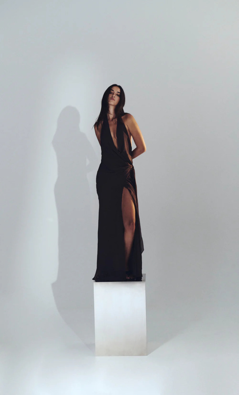 Bec + Bridge Soneva Wrap Dress Dark Chocolate 4