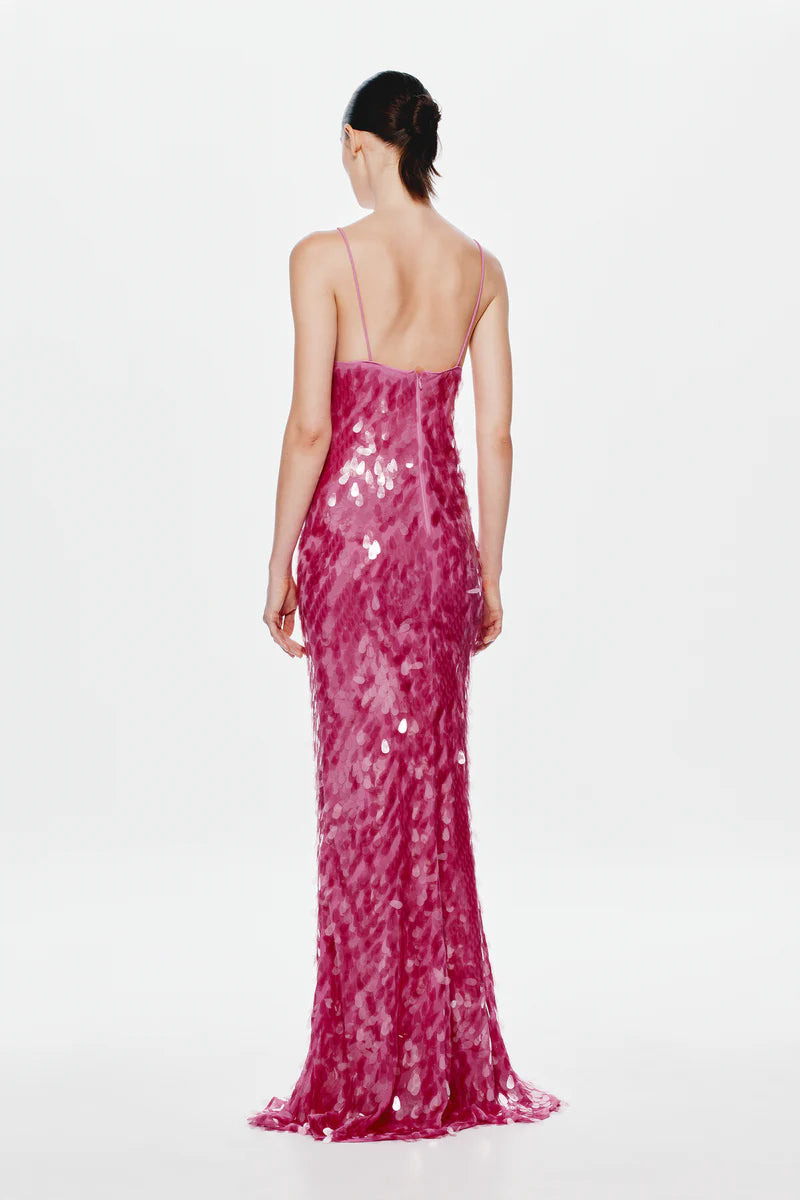 The Misha Sapphire Sequin dress in Fuschia 💗 3