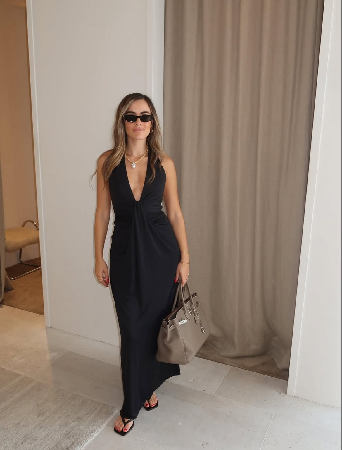 The Bec & Bridge Tillie Drape Maxi Dress in Black 🖤