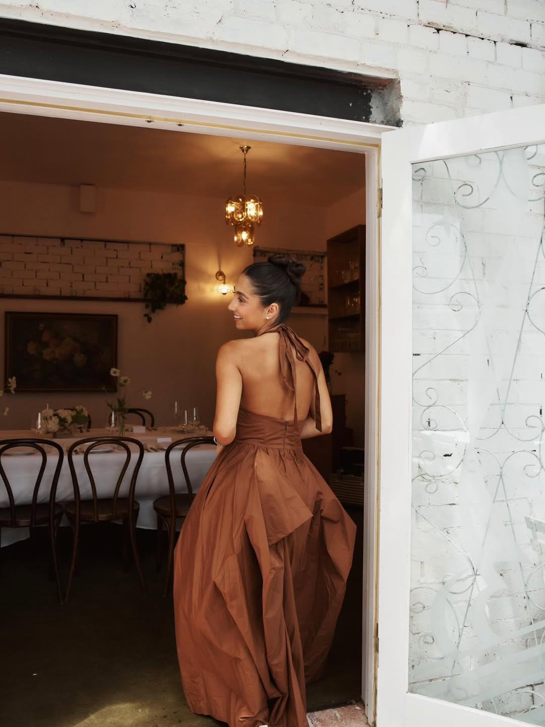 Manning Cartell Provence Halter Dress Cognac 2
