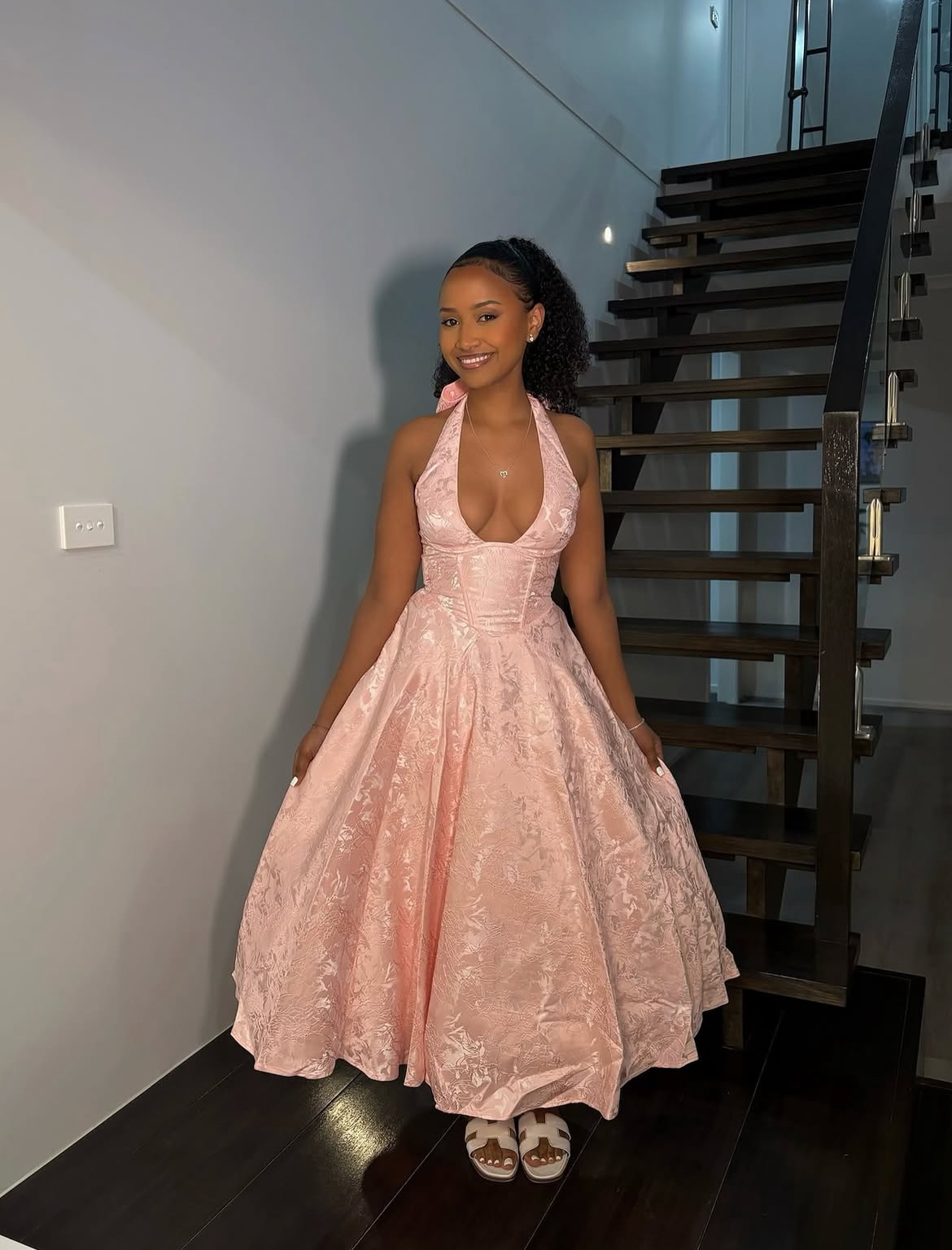 Baby Boo - Effie Midi Dress Blush