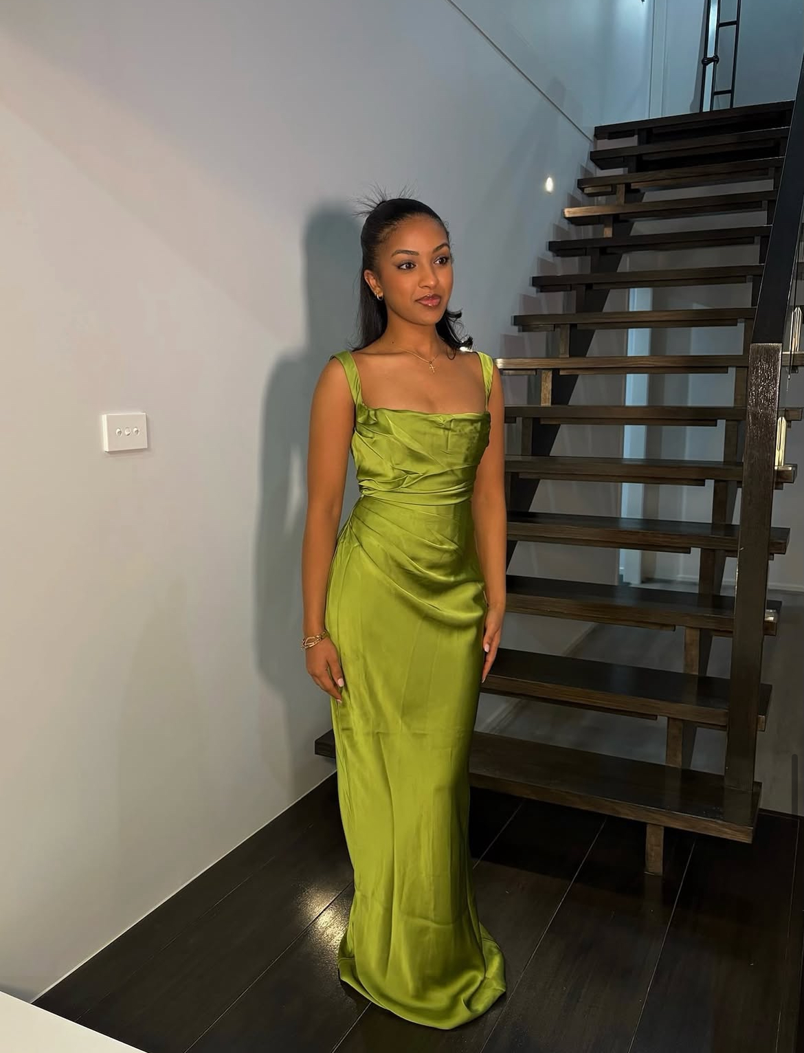 Baby Boo - Calanthe Maxi Dress Olive 3