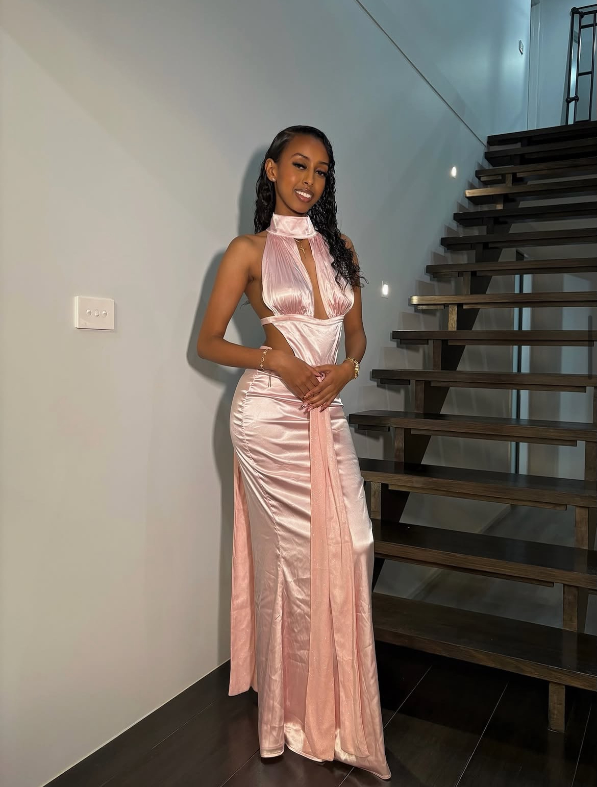 Camill Maxi Dress Baby Pink 3