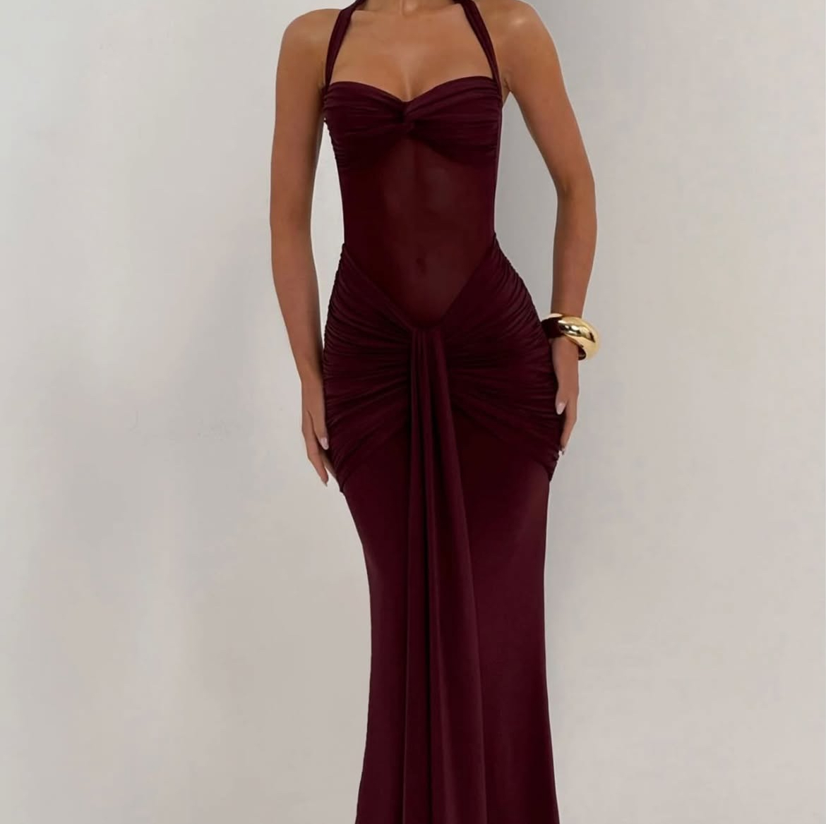 Vixen Maxi Dress In Cherry 2