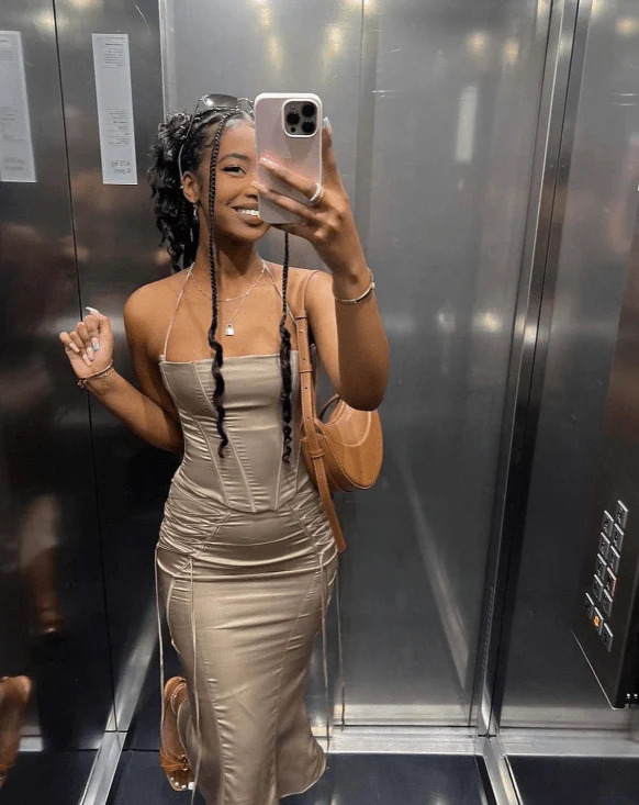 House Of CB Chantelle Corset and Sidonie Midi Skirt - Latte 5