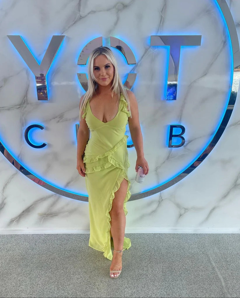 House Of CB Pixie Ruffle Maxi Dress - Lime 4