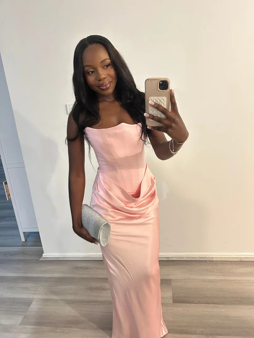 House Of CB Persephone Strapless Corset Dress - Rose Shadow 5