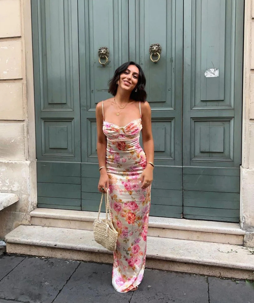 House Of CB Josefina Ivory Floral Maxi Dress 2