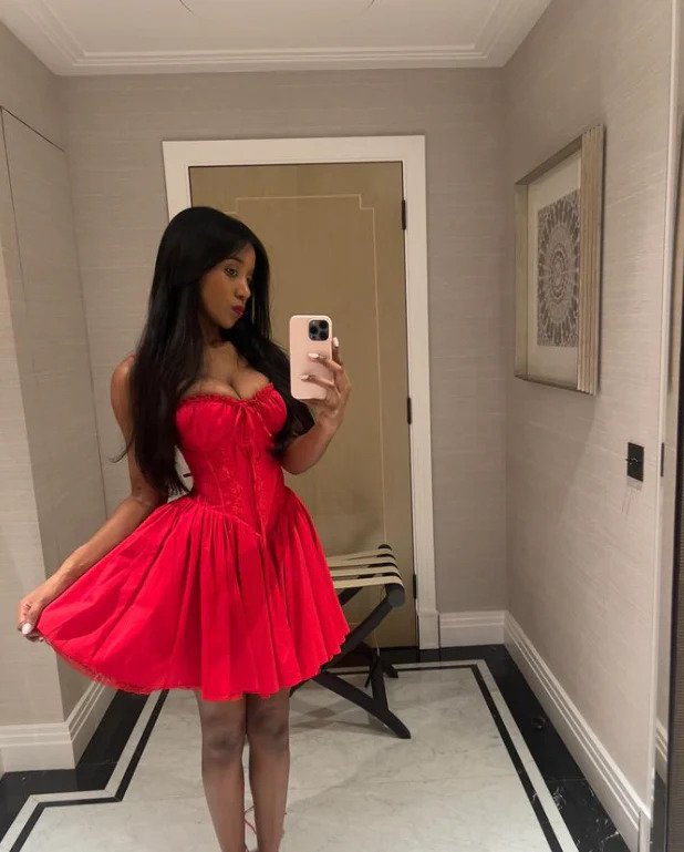 House Of CB Pietra Mini Dress - Cherry 4