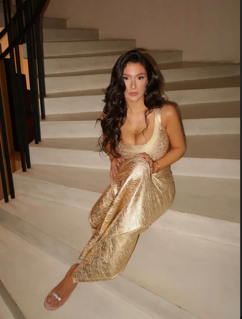 House Of CB The OG Gold Bandage Maxi Dress 3