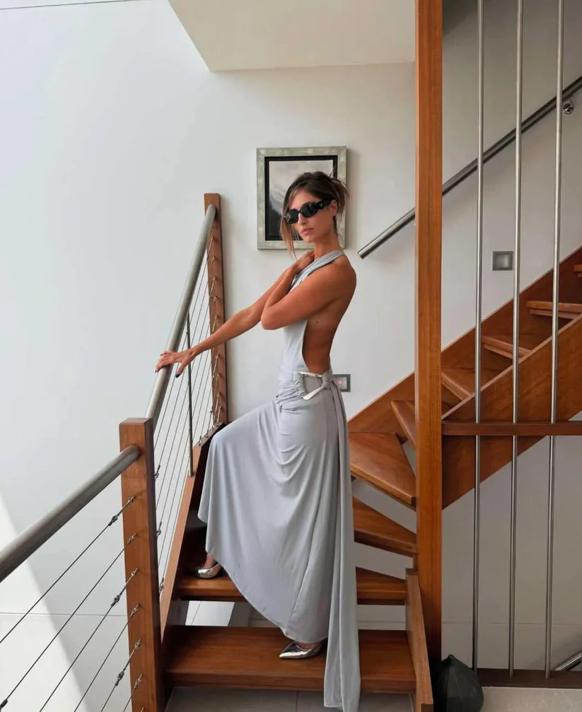 Ance Gria Gaia Gown - Silver Blue 2