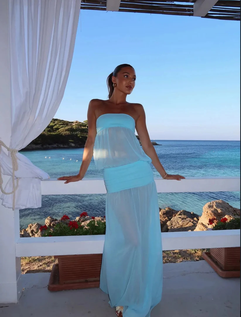 Ance Gria Romeo Gown - Aqua 3