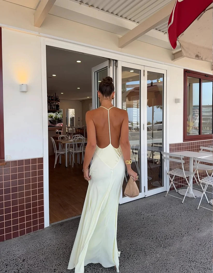 Sneaky Link Jaz Hand V-Neck Maxi Dress - Butter 5