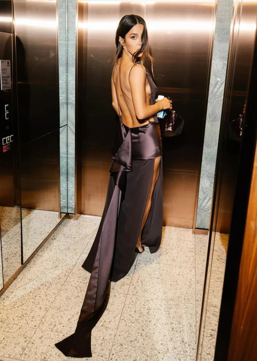 Effie Kats Ricardo Gown - Chocolate 3