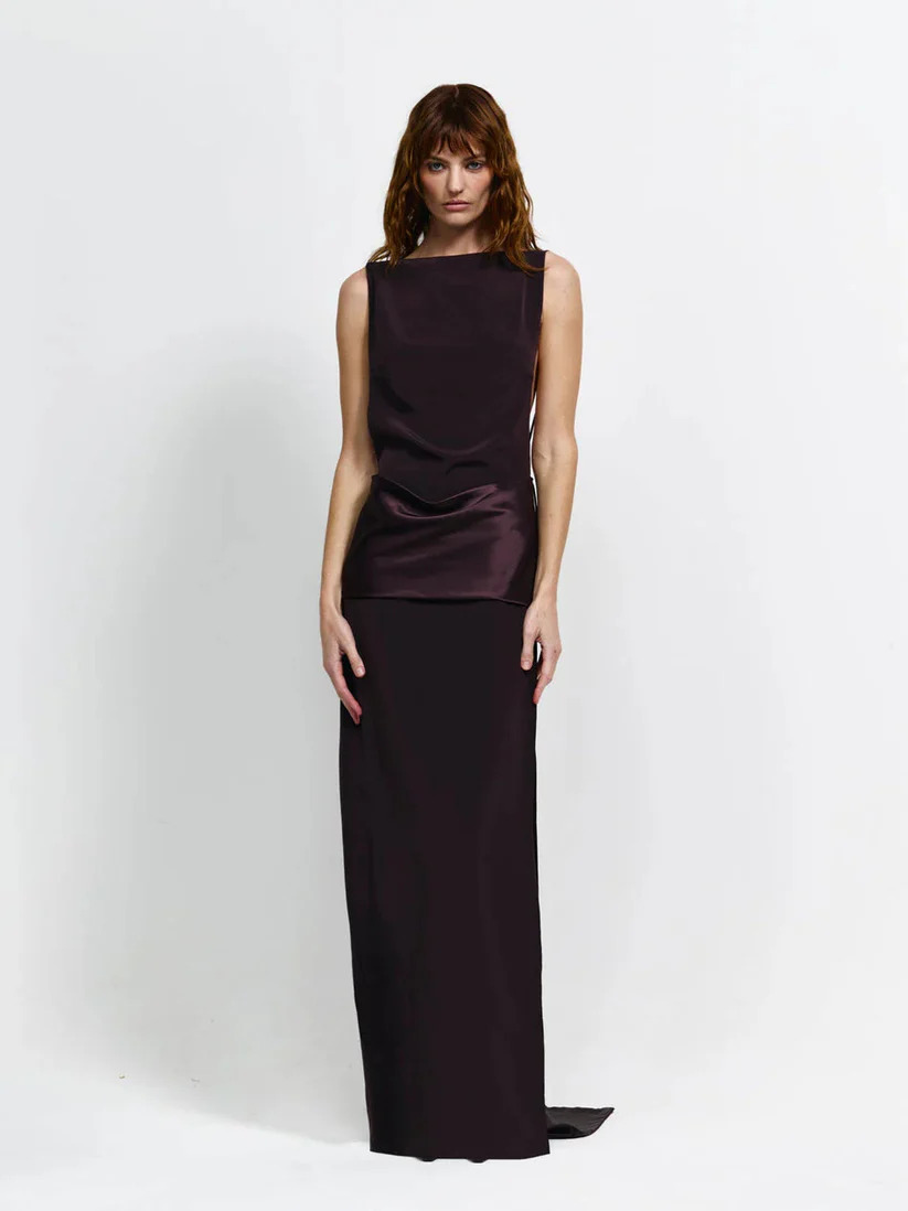 Effie Kats Ricardo Gown - Chocolate 4