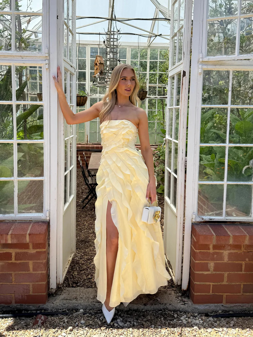 Aje Allairie Gown - Butter Yellow