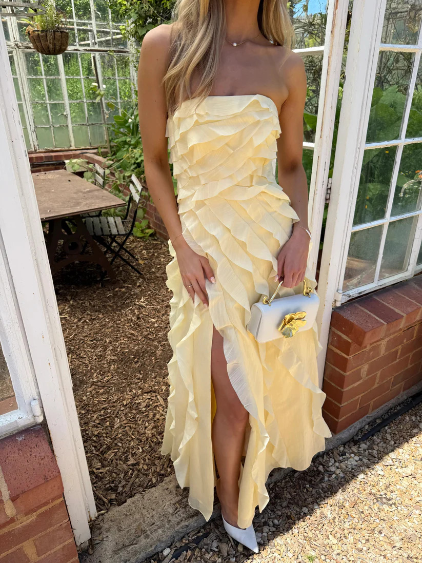 Aje Allairie Gown - Butter Yellow 2
