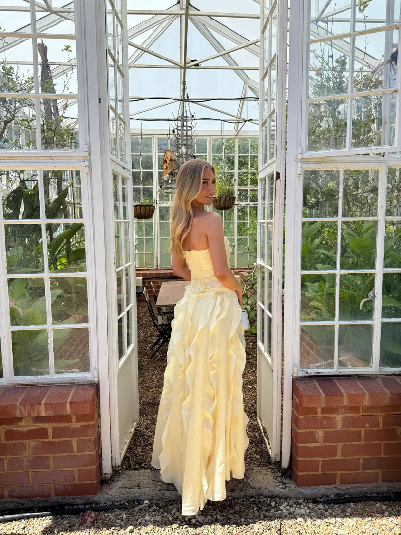 Aje Allairie Gown - Butter Yellow 3