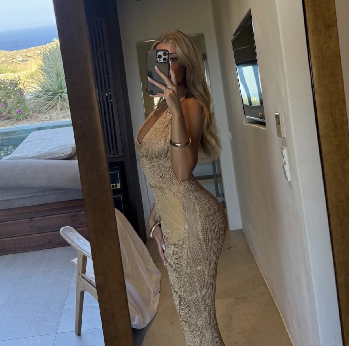 SOLEIL HALTER KNITTED MAXI 2