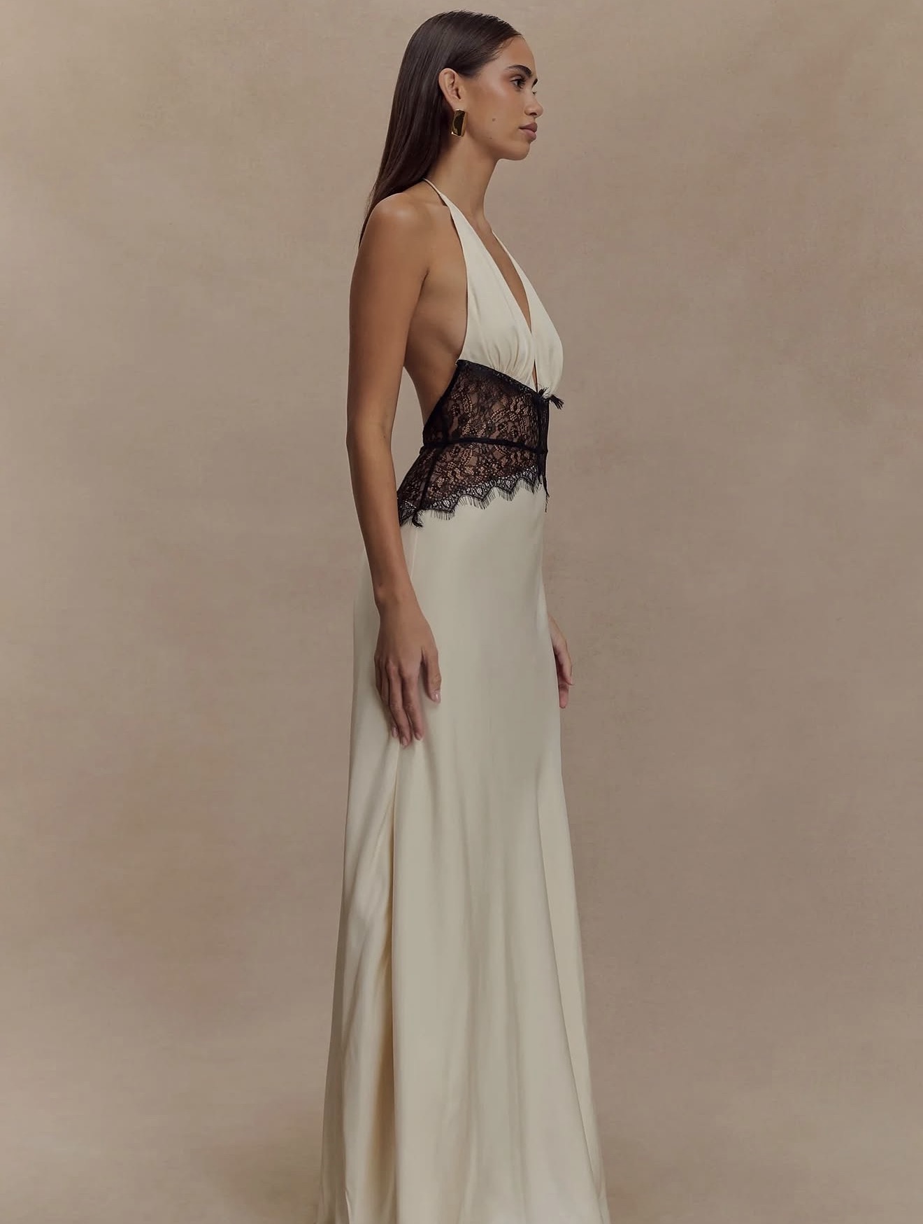 Dinah Lace & Satin Maxi Dress 3