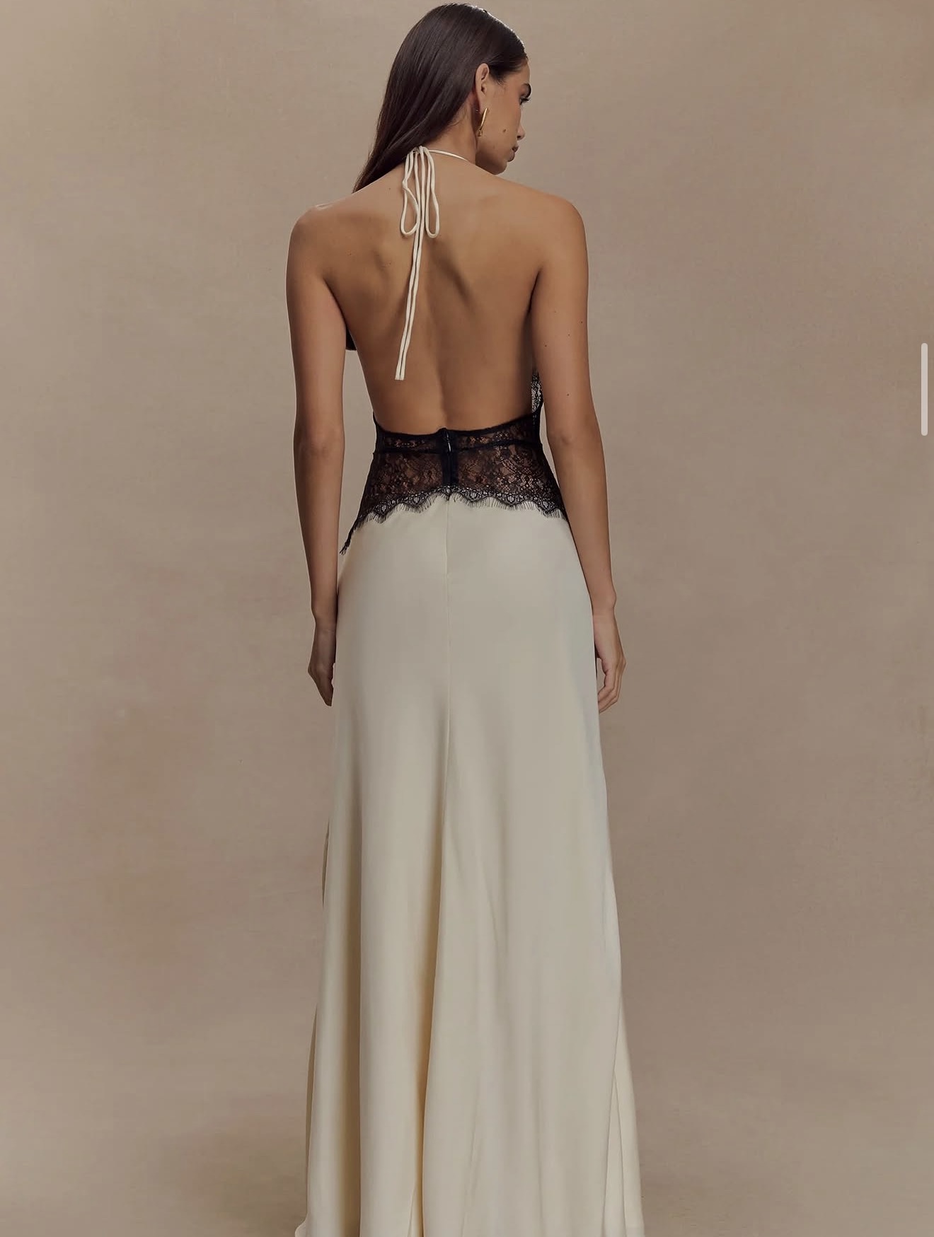 Dinah Lace & Satin Maxi Dress 4