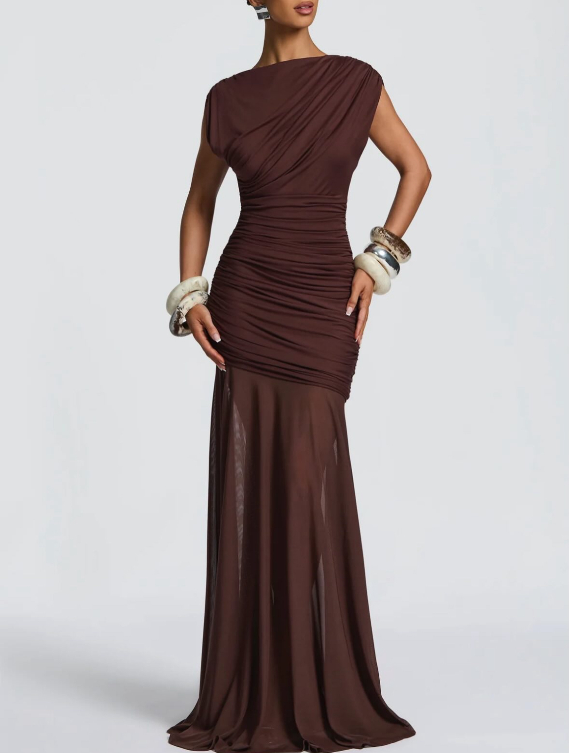 BabyBoo - Demelza Maxi Dress - Plum Brown (12)