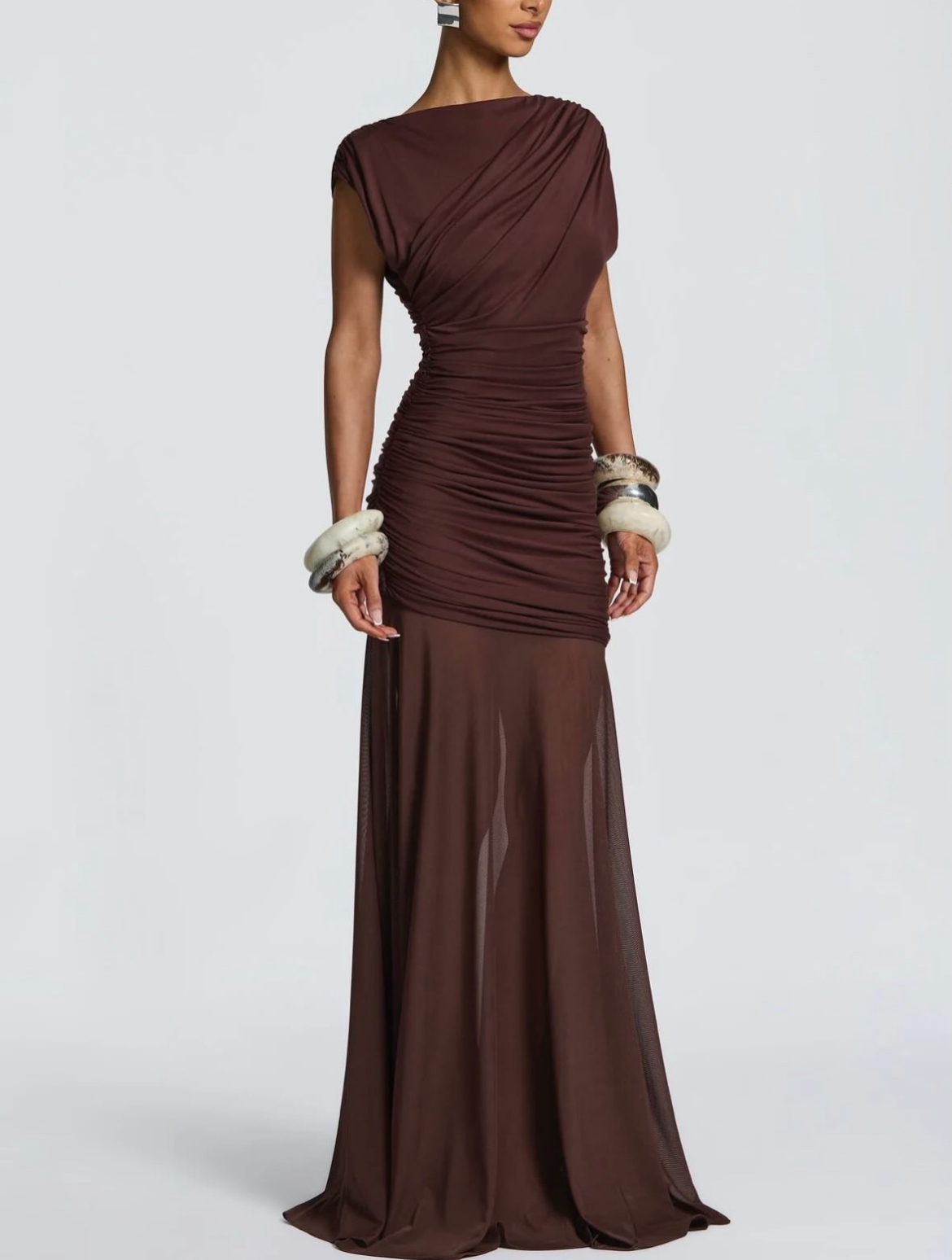BabyBoo - Demelza Maxi Dress - Plum Brown (12) 2