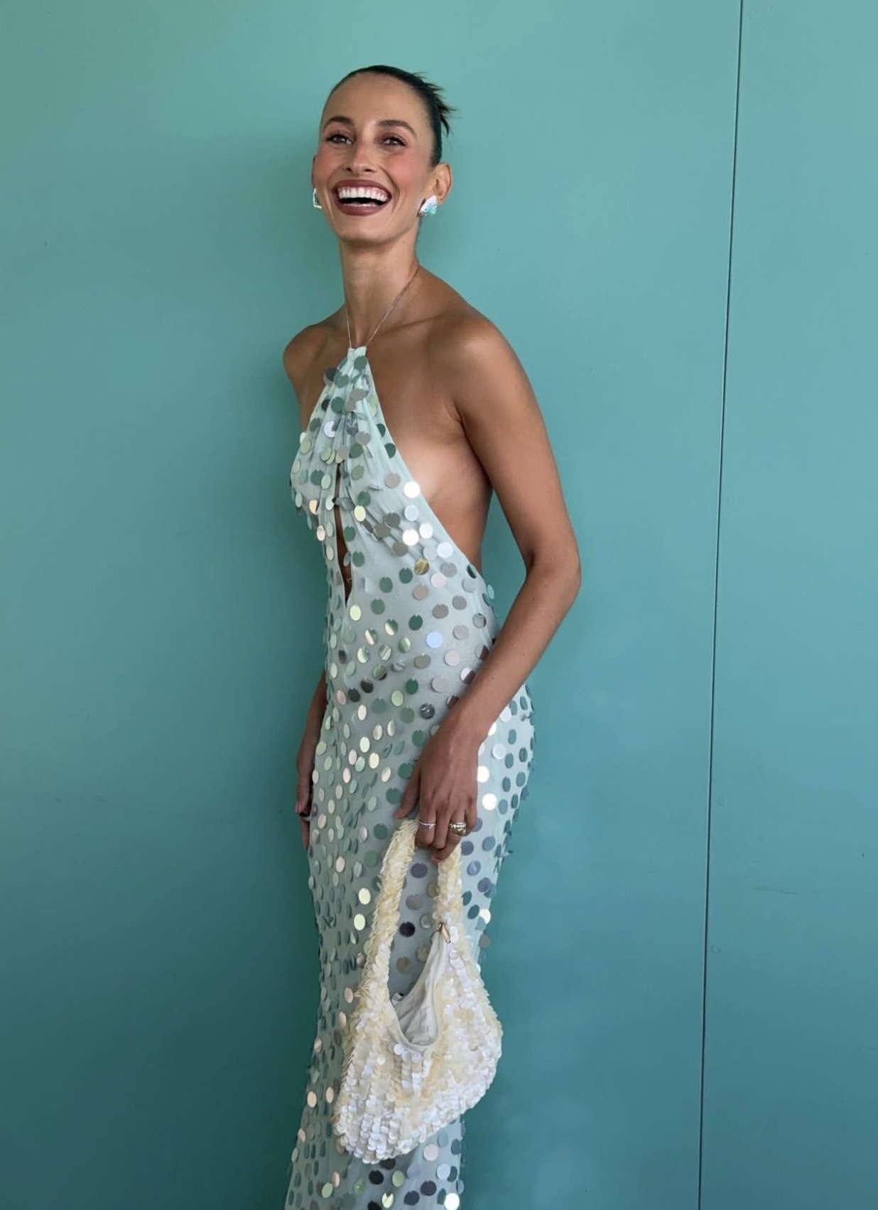Misha mirror bead dress