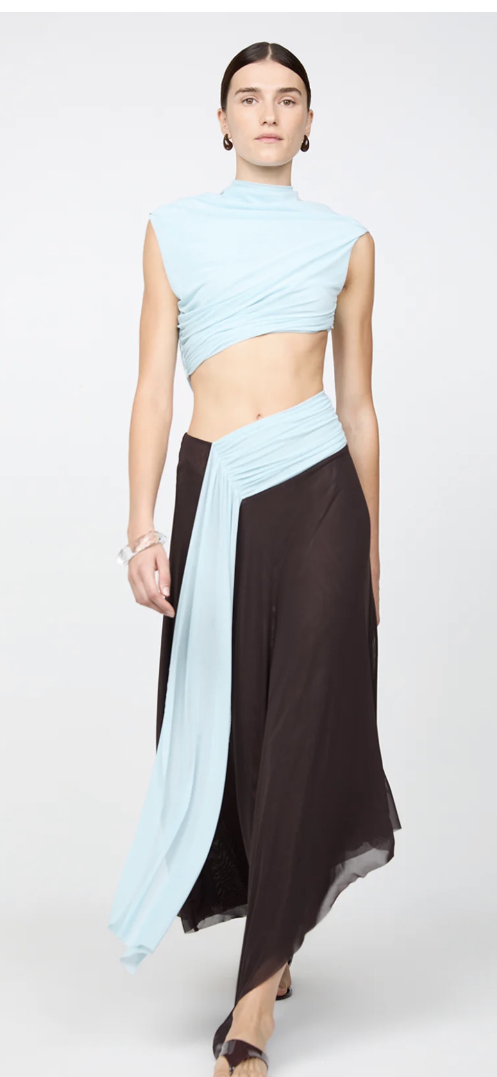 BEC+BRIDGE CONNI ASYM MIDI DRESS 3