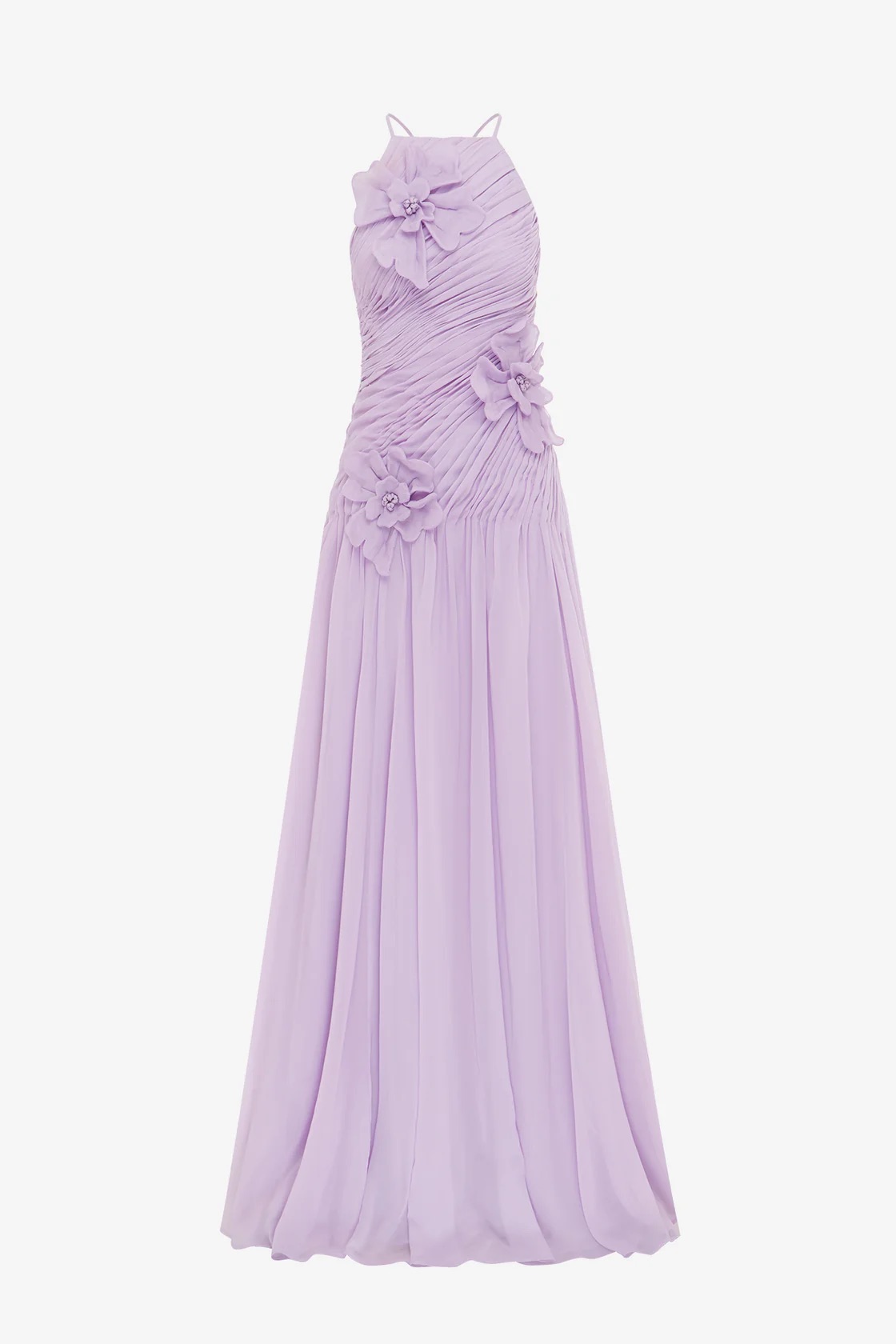 Leo Lin Amya Petal Gown Dress Lilac Size 14 5