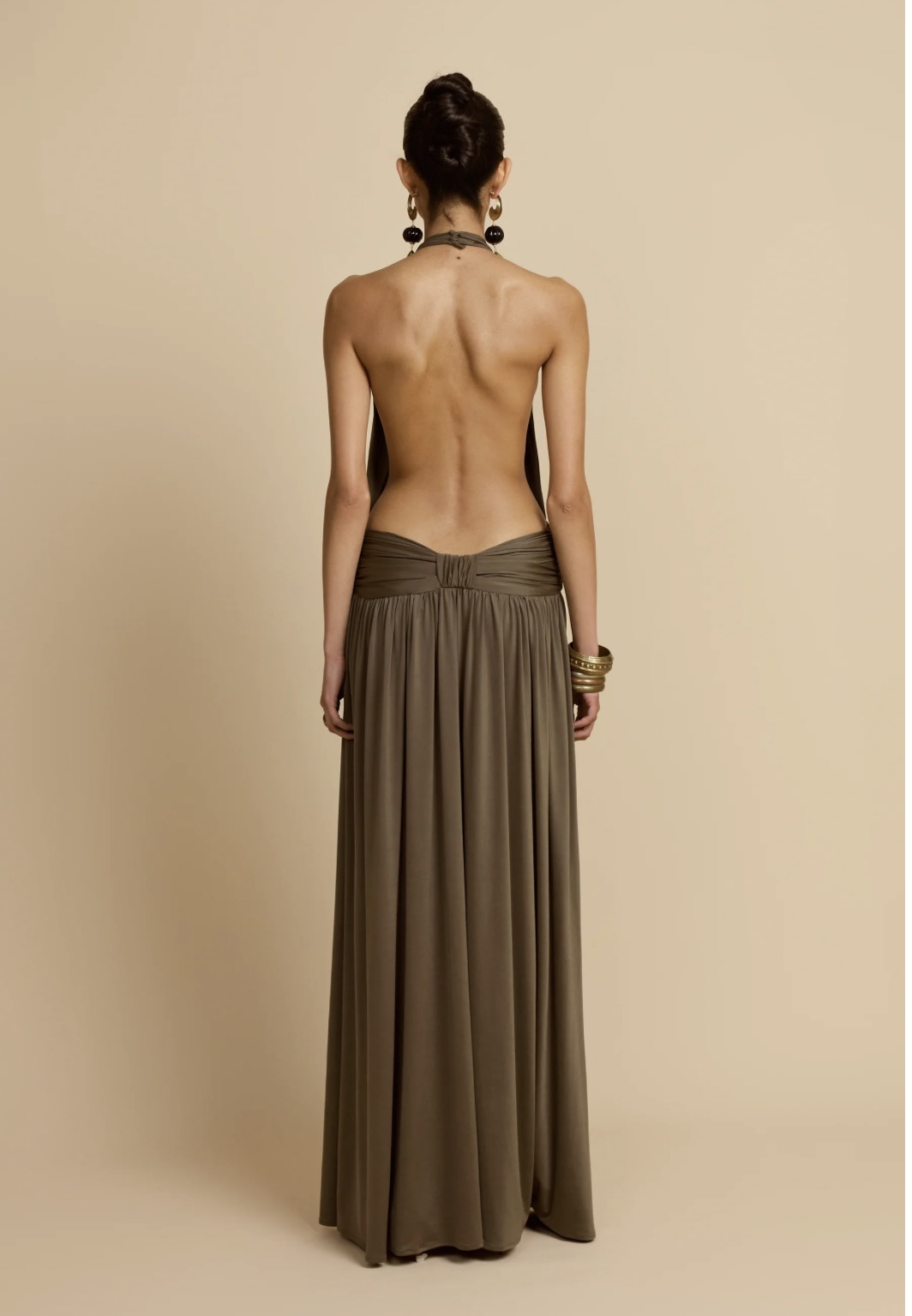 Arcina ori santina dress in khaki 3