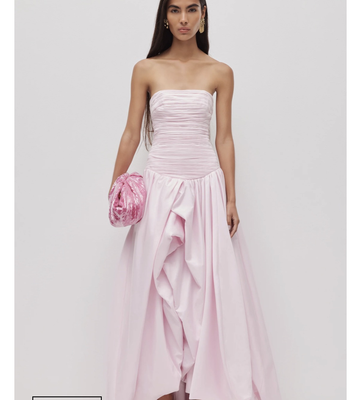 Aje Violette bubble hem maxi dress