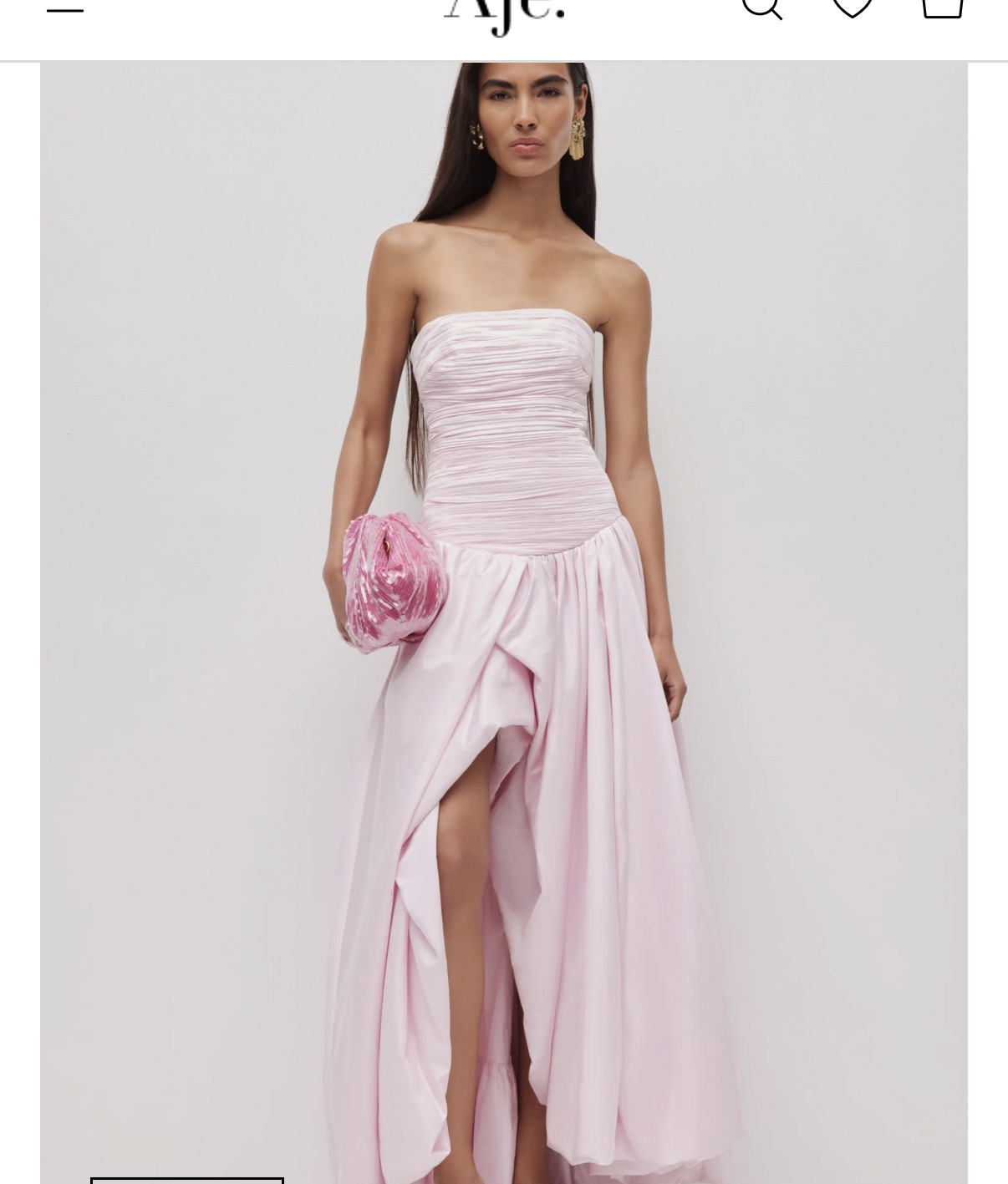 Aje Violette bubble hem maxi dress 2