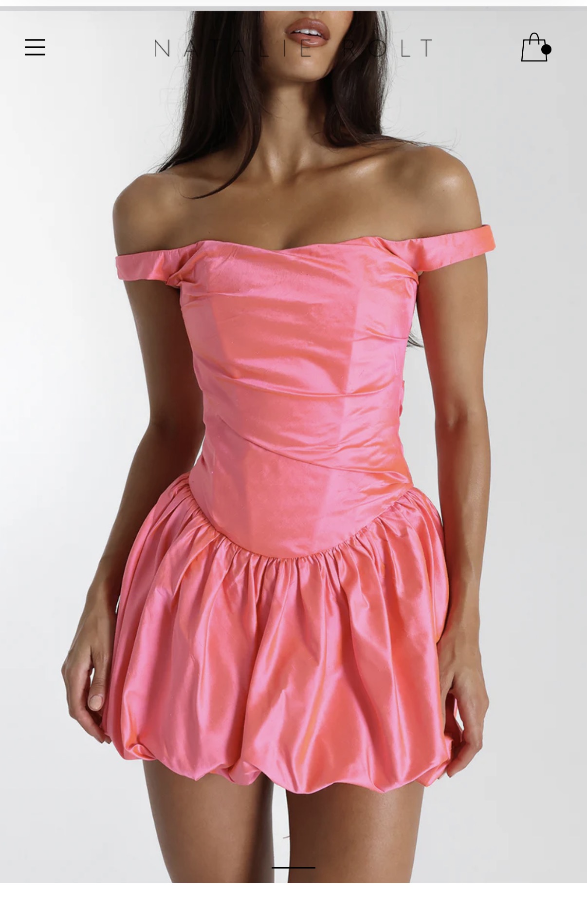 Natalie rolt Monroe mini dress in colour watermelon 2