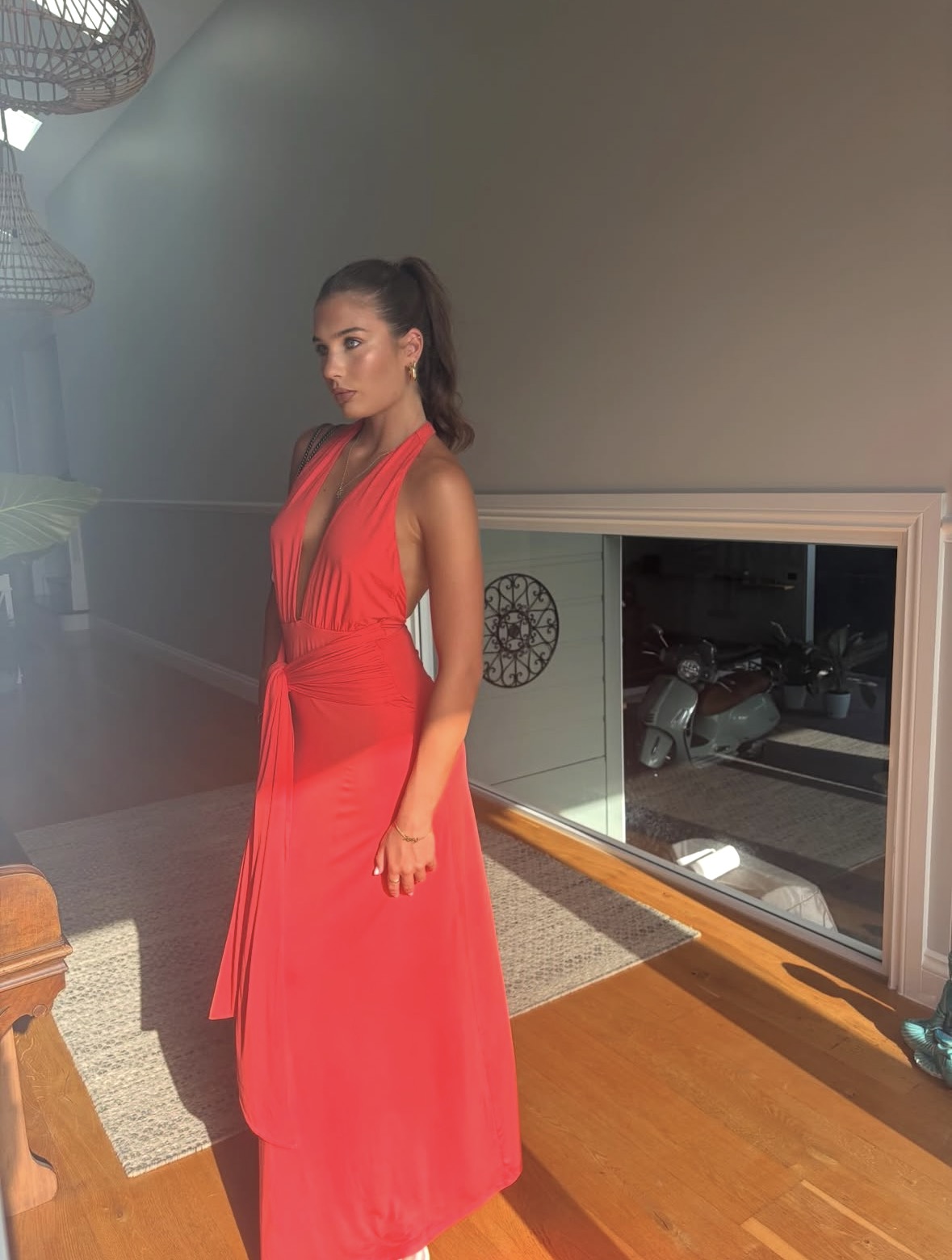 Jasmine maxi kookai red