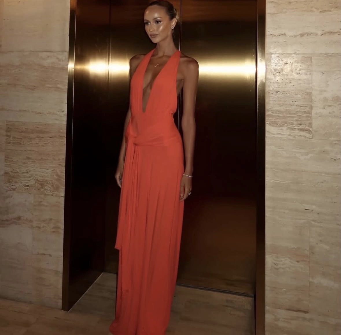 Jasmine maxi kookai red 2